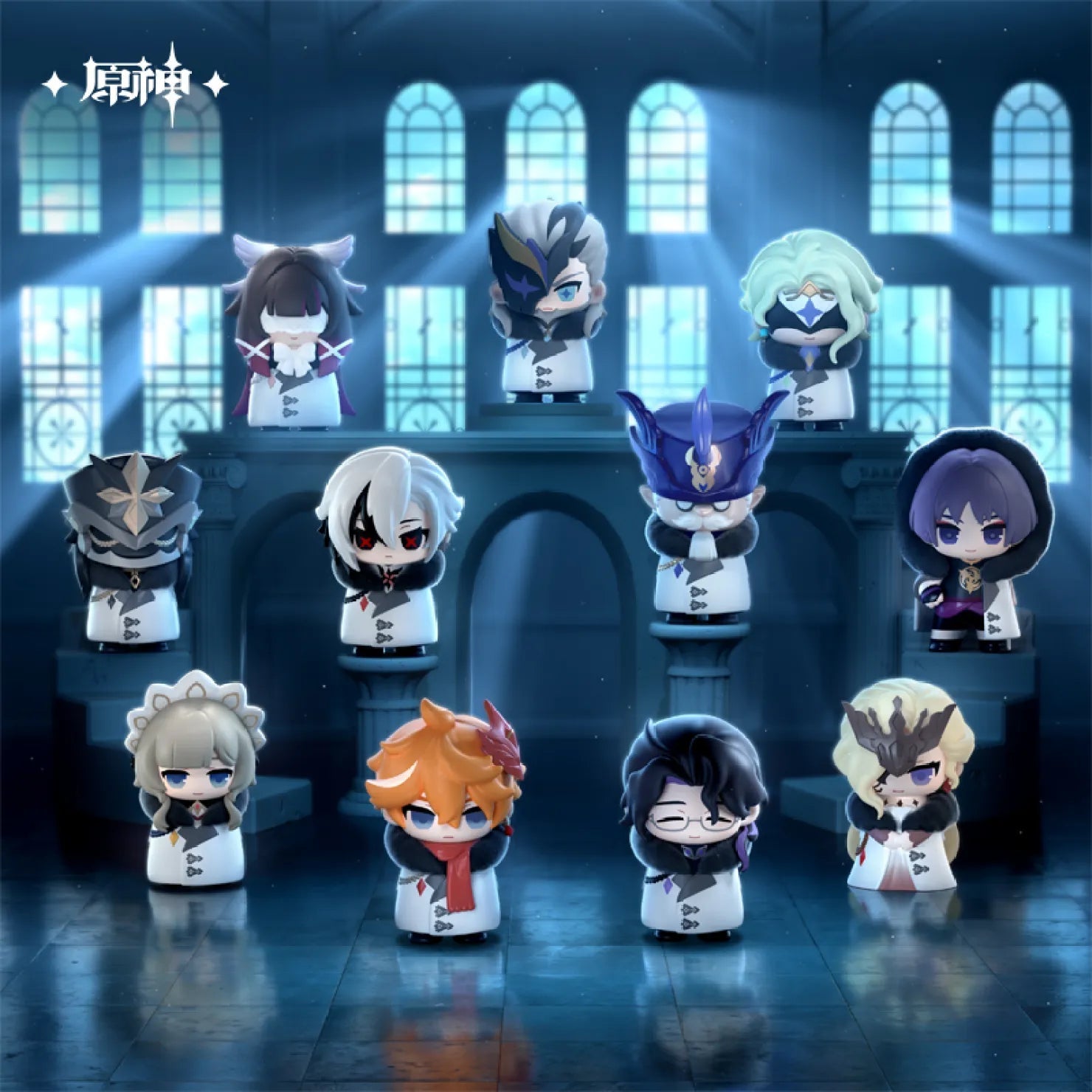 Genshin Impact Fatui Harbinger Chibi Figure Blind Box