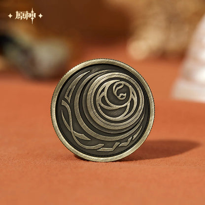 [OFFICIAL] Genshin Impact Flins Decision Lucky Coin Necklace - Teyvat Tavern - Genshin Impact & Honkai Star Rail & 3Z Merch