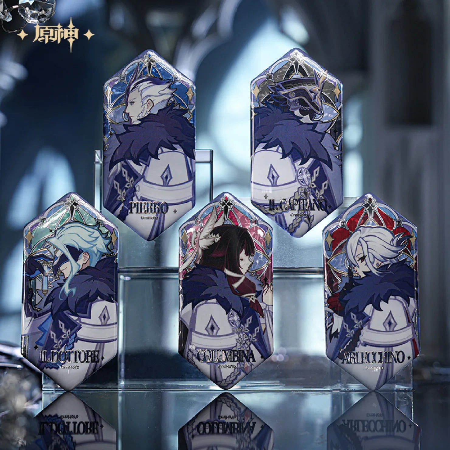 [OFFICIAL] Genshin Impact Frost and Flame Fatui Harbinger Impression Badge Blind Box - Teyvat Tavern - Genshin Impact & Honkai Star Rail & 3Z Merch