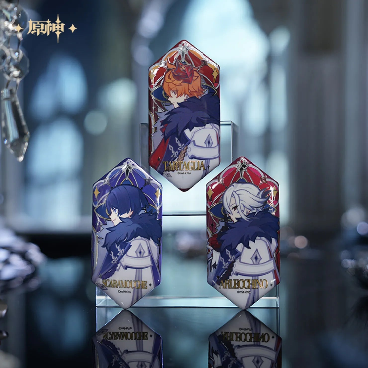 [OFFICIAL] Genshin Impact Frost and Flame Fatui Harbinger Impression Badge Blind Box - Teyvat Tavern - Genshin Impact & Honkai Star Rail & 3Z Merch