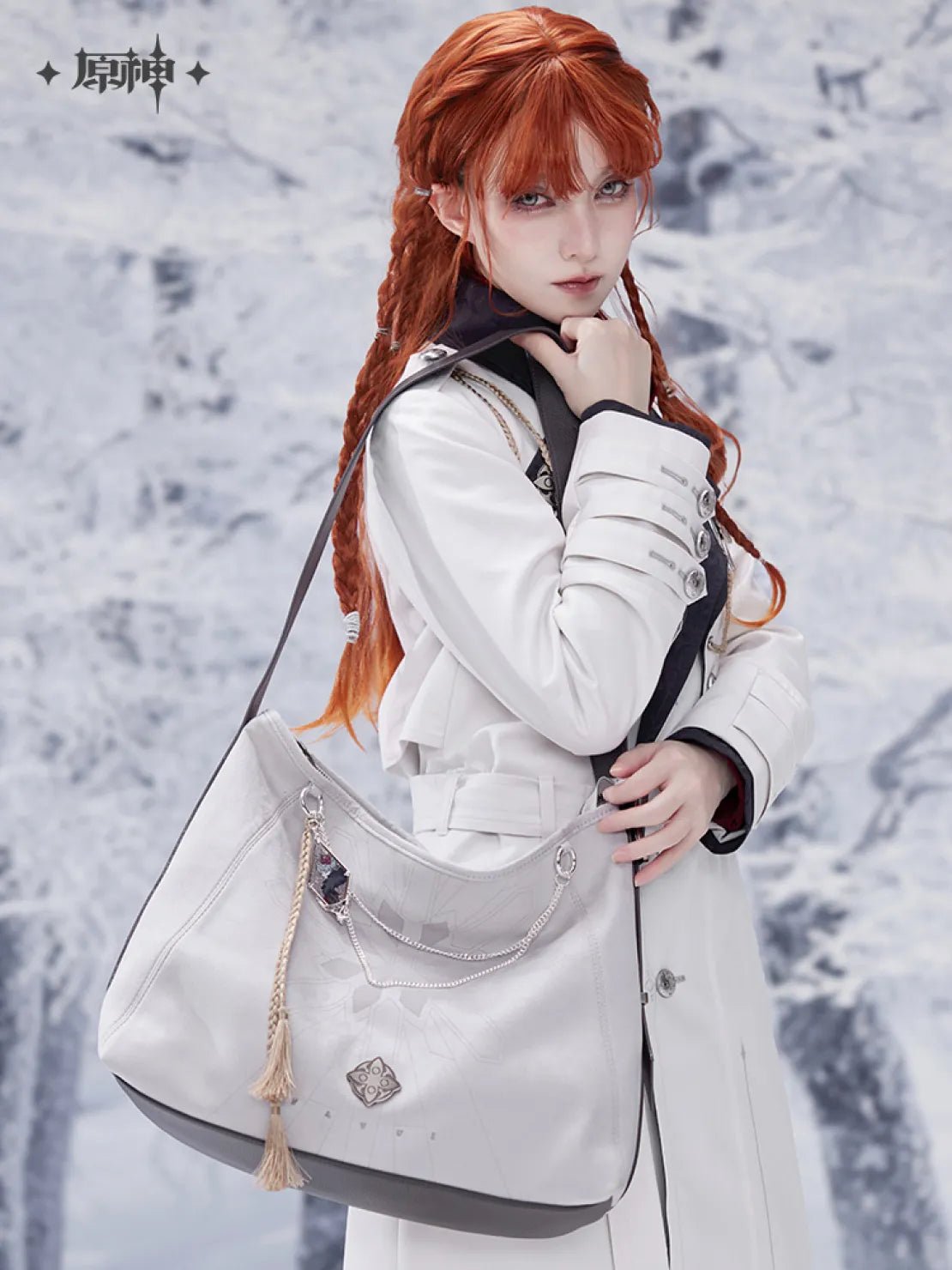 [OFFICIAL] Genshin Impact Frost and Flame Fatui Harbinger Impression Crossbody Bag - Teyvat Tavern - Genshin Impact & Honkai Star Rail & 3Z Merch