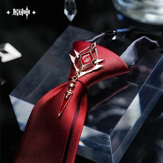 [OFFICIAL] Genshin Impact Frost and Flame Fatui Harbinger Impression Pre - tied Tie - Teyvat Tavern - Genshin Impact & Honkai Star Rail & 3Z Merch
