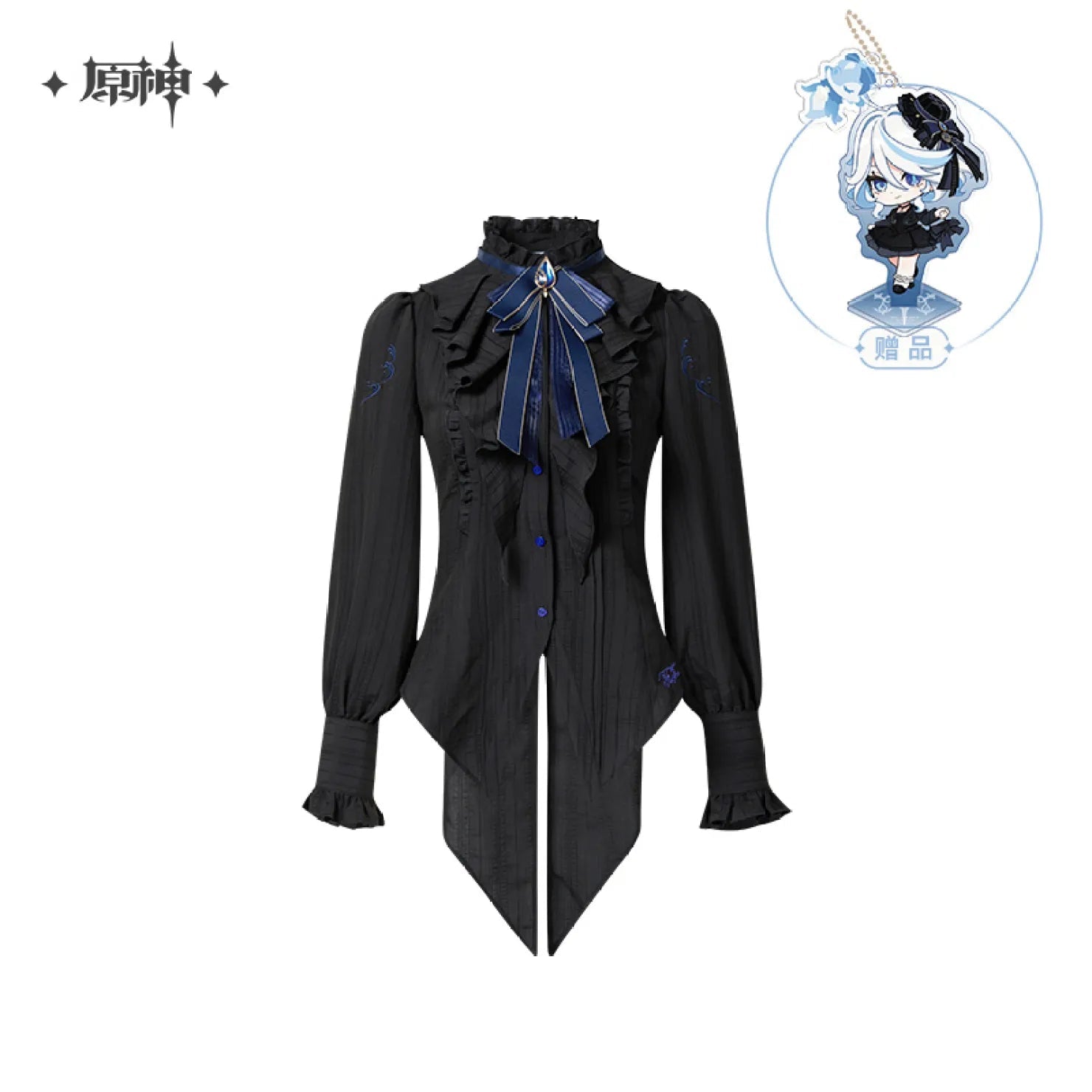 [OFFICIAL] Genshin Impact Furina Impression Series - Long Sleeve Fitted Shirt - Teyvat Tavern - Genshin Impact & Honkai Star Rail & 3Z Merch