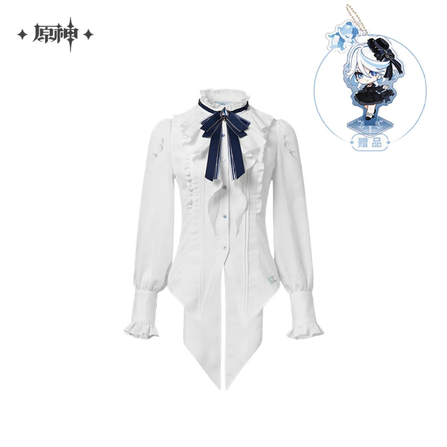 [OFFICIAL] Genshin Impact Furina Impression Series - Long Sleeve Fitted Shirt - Teyvat Tavern - Genshin Impact & Honkai Star Rail & 3Z Merch