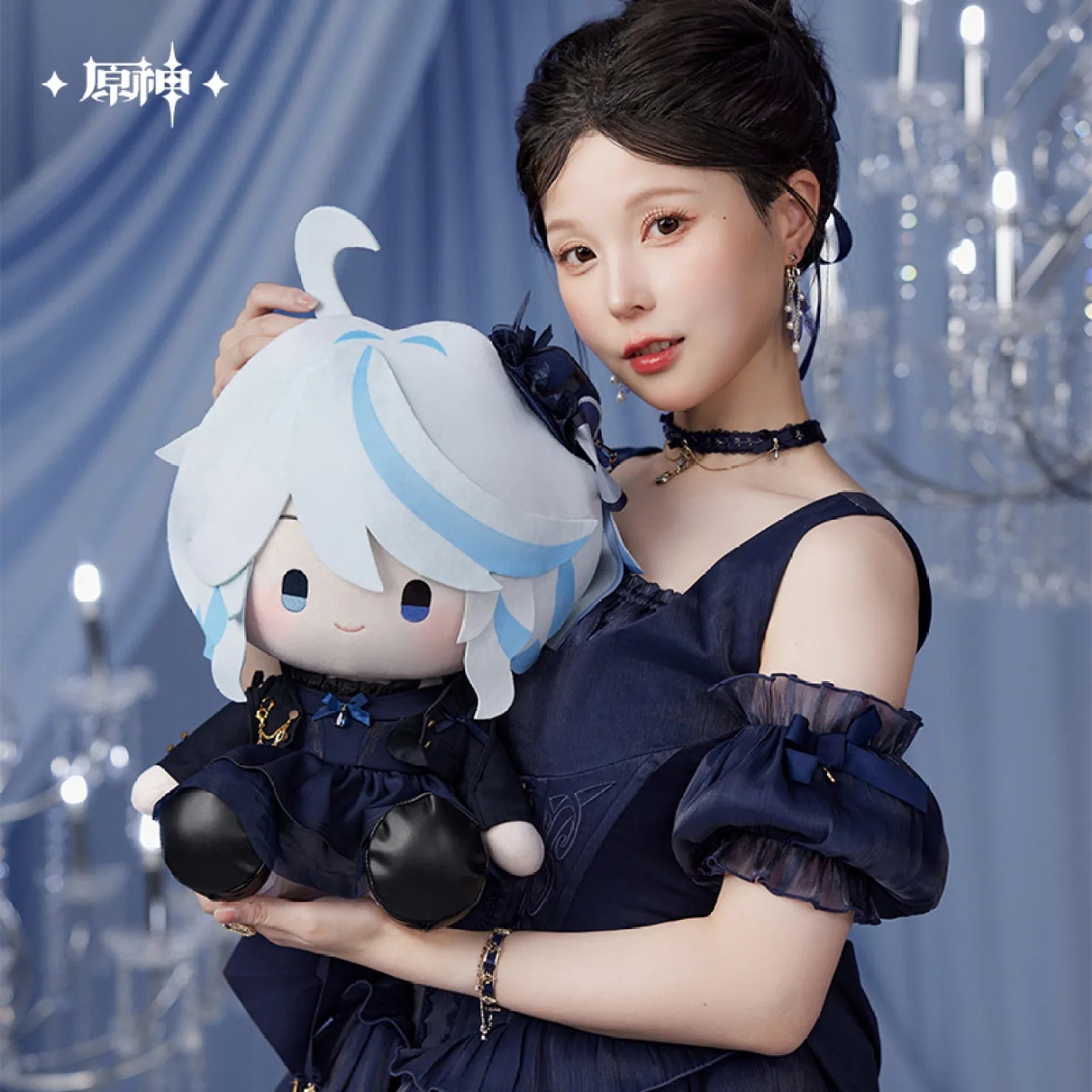 [OFFICIAL] Genshin Impact Furina Impression Sitting Plush Doll - Teyvat Tavern - Genshin Impact & Honkai Star Rail & 3Z Merch