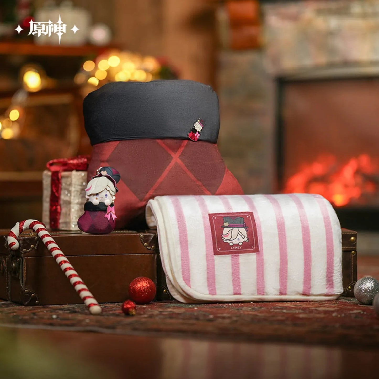 [OFFICIAL] Genshin Impact House of The Hearth Winter Series Pillow and Blanket Set - Teyvat Tavern - Genshin Impact & Honkai Star Rail & 3Z Merch