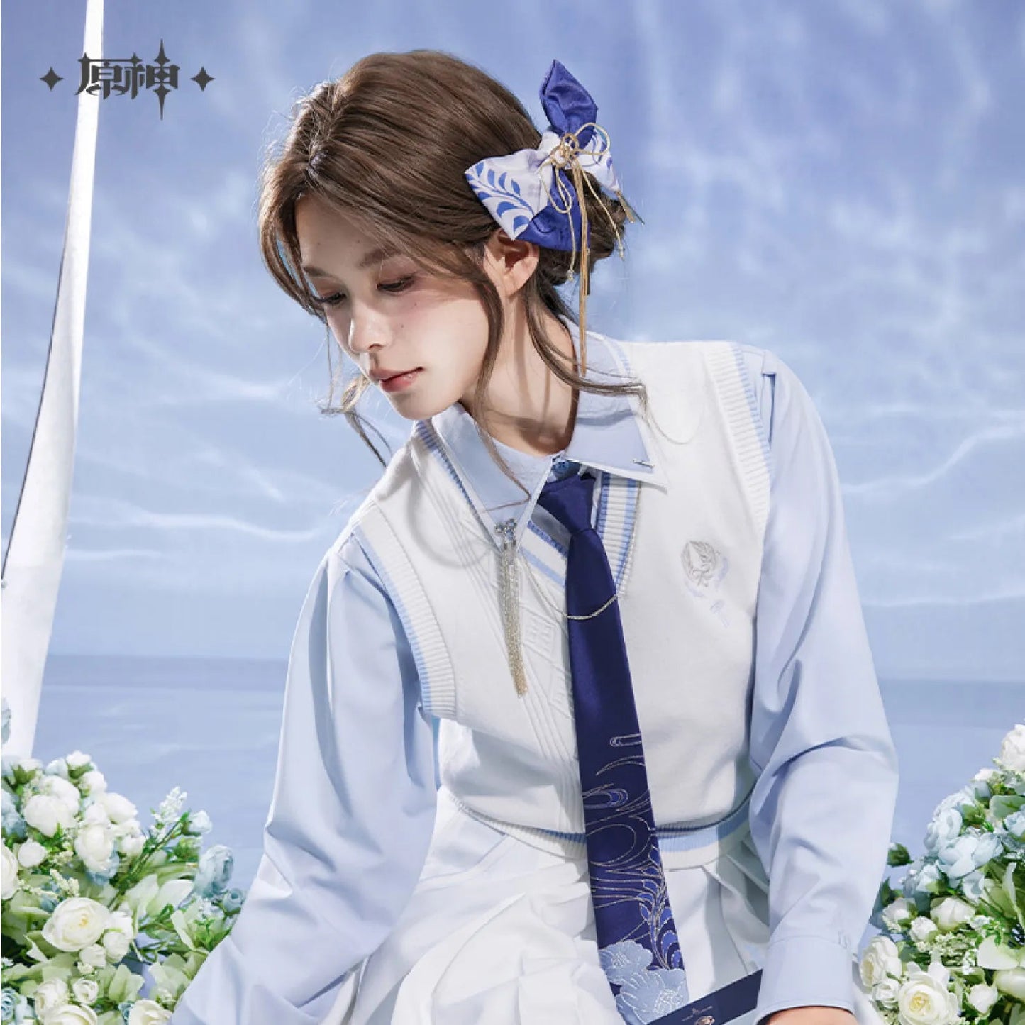 [OFFICIAL] Genshin Impact Kamisato Ayato Impression Series Accessories - Bow Hair Pendant - Teyvat Tavern - Genshin Impact & Honkai Star Rail & 3Z Merch