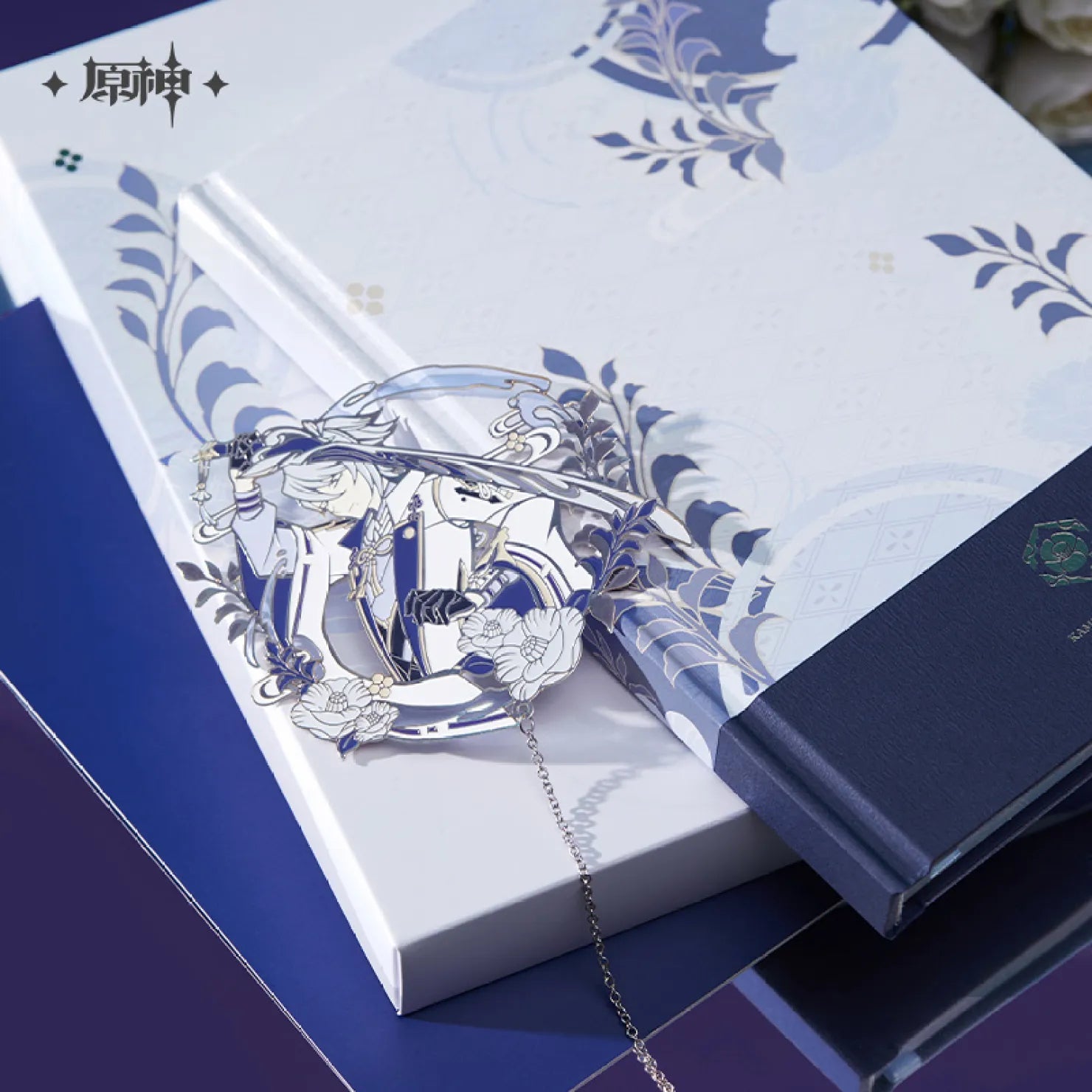 [OFFICIAL] Genshin Impact Kamisato Ayato Impression Series Accessories - Notebook / Bookmark Gift Box - Teyvat Tavern - Genshin Impact & Honkai Star Rail & 3Z Merch