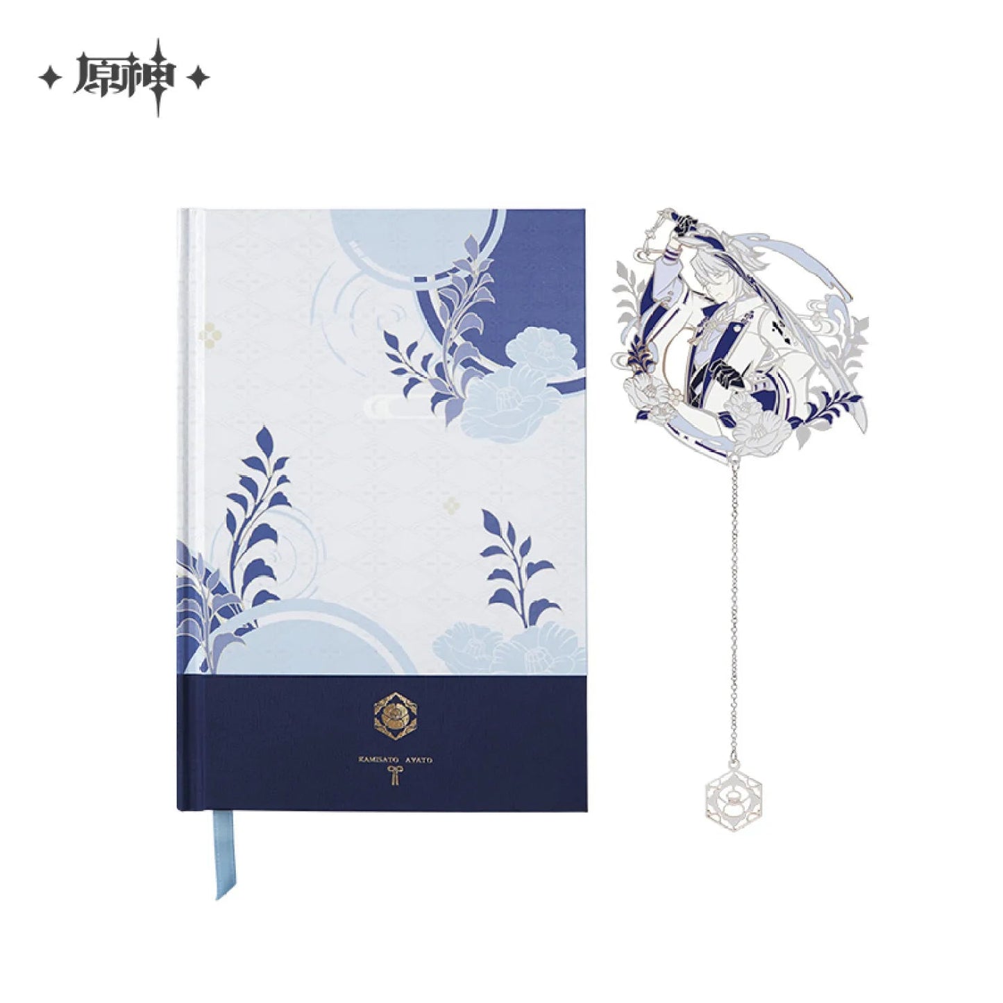 [OFFICIAL] Genshin Impact Kamisato Ayato Impression Series Accessories - Notebook / Bookmark Gift Box - Teyvat Tavern - Genshin Impact & Honkai Star Rail & 3Z Merch