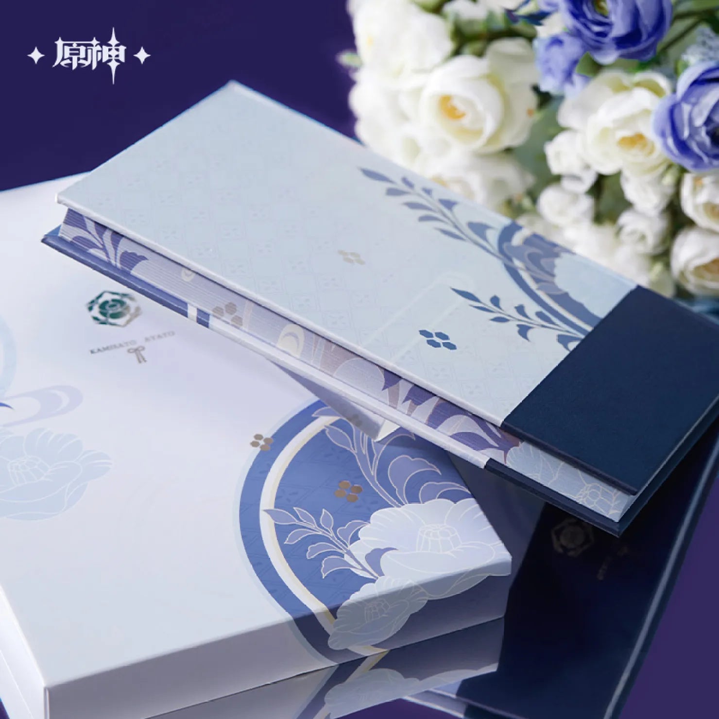 [OFFICIAL] Genshin Impact Kamisato Ayato Impression Series Accessories - Notebook / Bookmark Gift Box - Teyvat Tavern - Genshin Impact & Honkai Star Rail & 3Z Merch