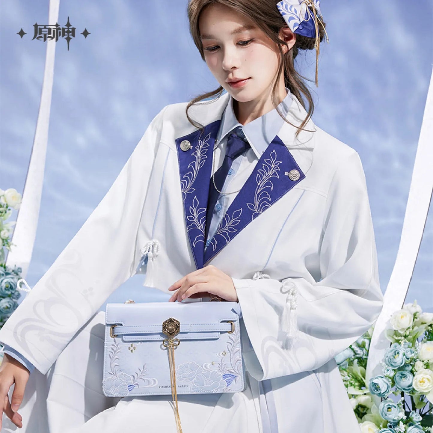 [OFFICIAL] Genshin Impact Kamisato Ayato Impression Series Accessories - Tasseled Chain Bag - Teyvat Tavern - Genshin Impact & Honkai Star Rail & 3Z Merch
