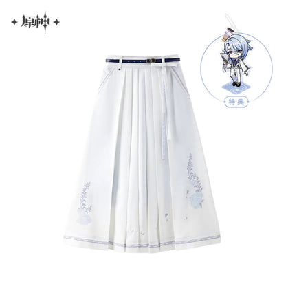 [OFFICIAL] Genshin Impact Kamisato Ayato Impression Series Apparel - Long Pleated Midi Skirt - Teyvat Tavern - Genshin Impact & Honkai Star Rail & 3Z Merch