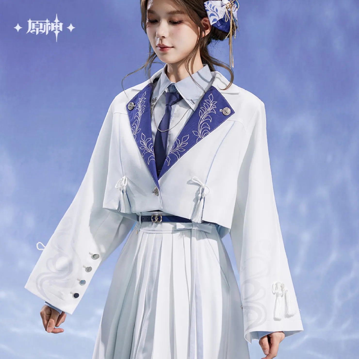 [OFFICIAL] Genshin Impact Kamisato Ayato Impression Series Apparel - Wide Sleeved Lapel Coat - Teyvat Tavern - Genshin Impact & Honkai Star Rail & 3Z Merch