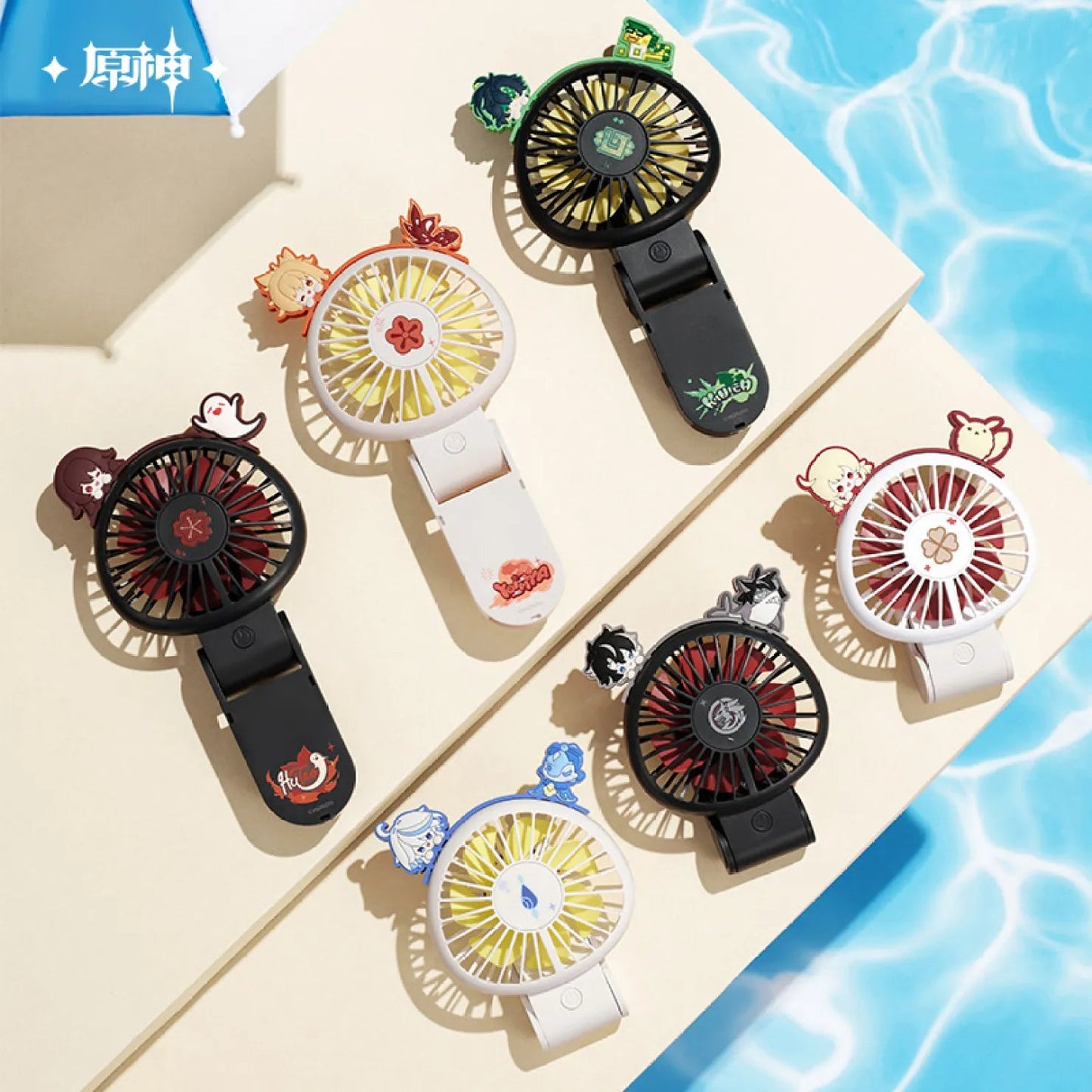 [OFFICIAL] Genshin Impact Midsummer Party Series Foldable Handheld Mini Fan - Teyvat Tavern - Genshin Impact & Honkai Star Rail & 3Z Merch