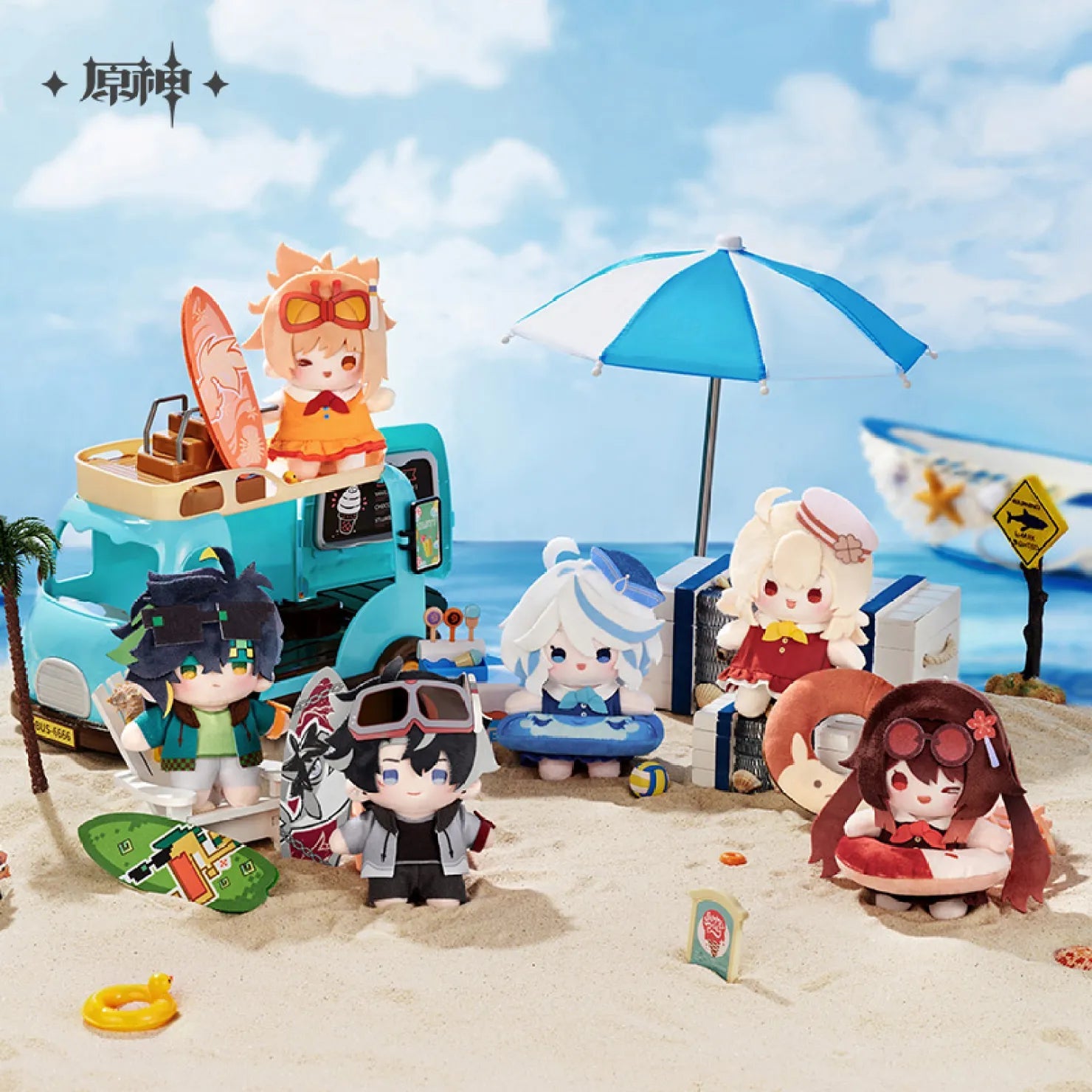 [OFFICIAL] Genshin Impact Midsummer Party Series Plush Doll - Teyvat Tavern - Genshin Impact & Honkai Star Rail & 3Z Merch