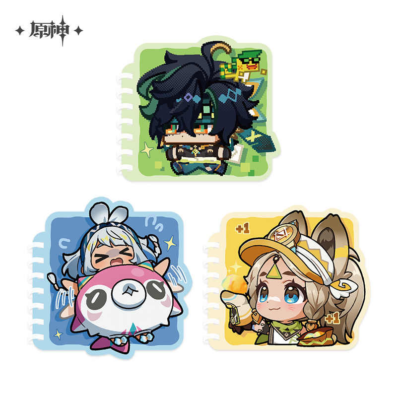 [OFFICIAL] Genshin Impact Natlan Character Cute Coil Notebook - Mualani, Kinich, Kachina - Teyvat Tavern - Genshin Impact & Honkai Star Rail & 3Z Merch