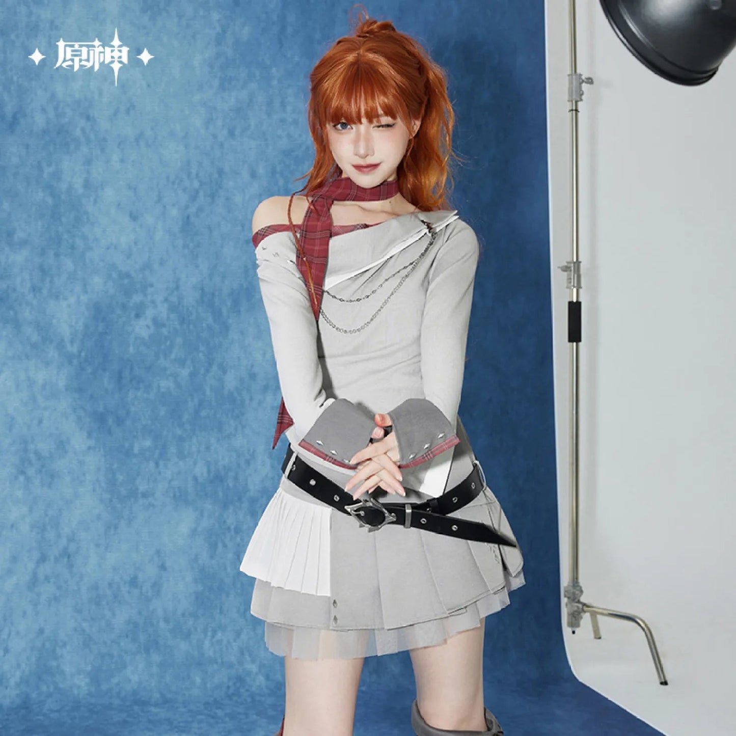 [OFFICIAL] Genshin Impact Tartaglia Impression Series Clothes - Pleated Skirt - Teyvat Tavern - Genshin Impact & Honkai Star Rail & 3Z Merch