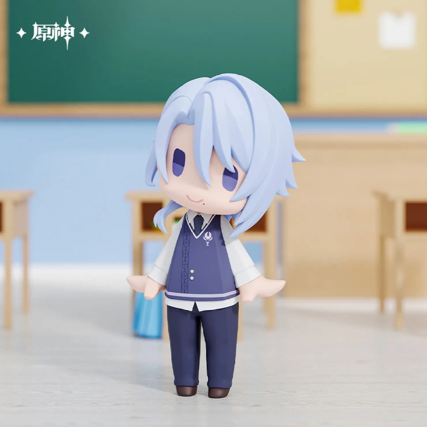 [OFFICIAL] HELLO! GOOD SMILE Series Ayato Chibi School Style Action Figure - Teyvat Tavern - Genshin Impact & Honkai Star Rail & 3Z Merch