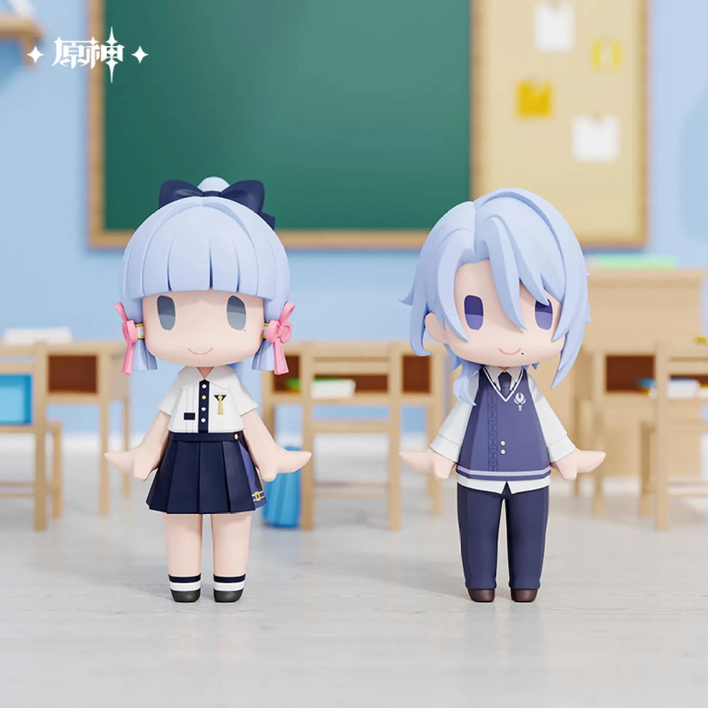 [OFFICIAL] HELLO! GOOD SMILE Series Ayato Chibi School Style Action Figure - Teyvat Tavern - Genshin Impact & Honkai Star Rail & 3Z Merch
