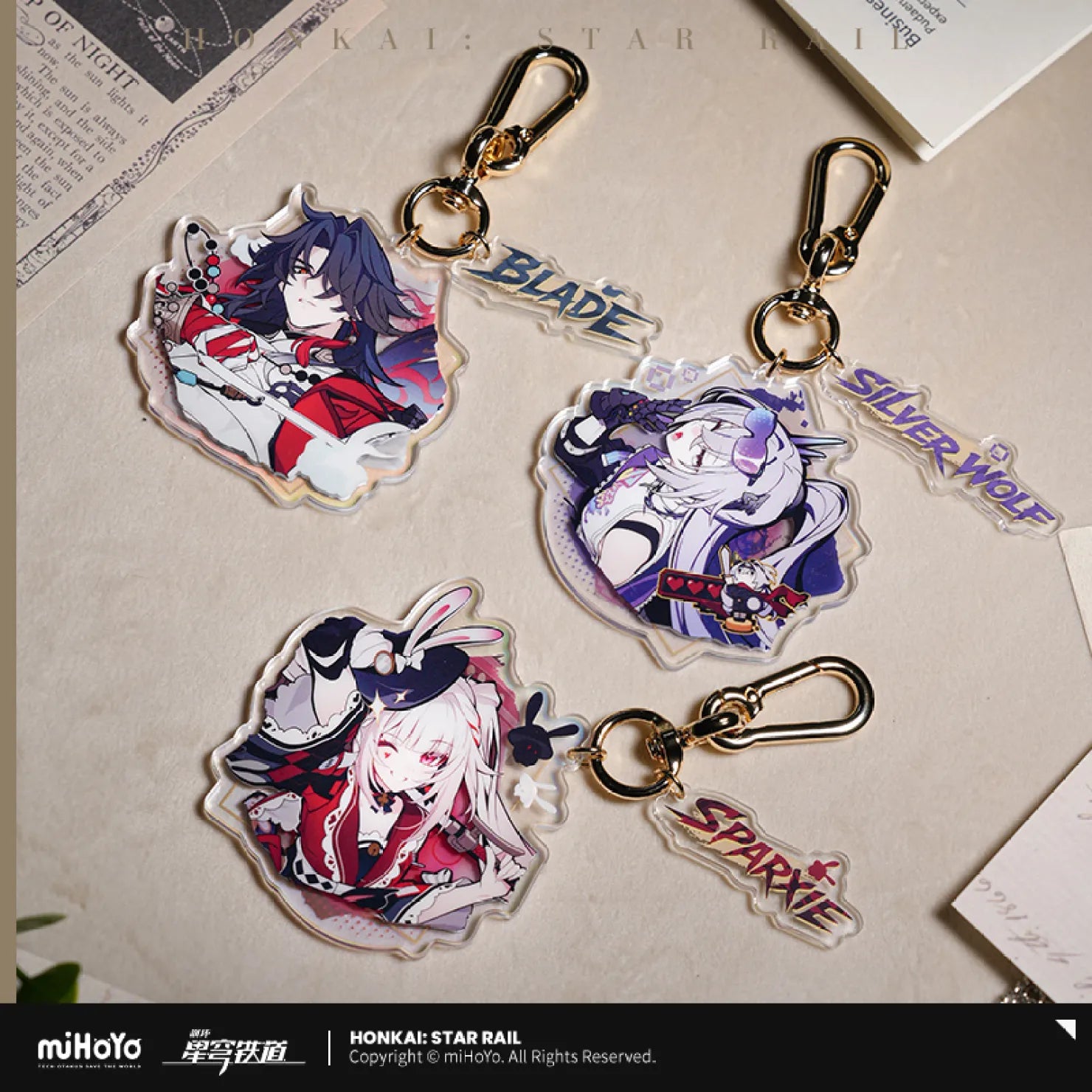 [OFFICIAL] Honkai Star Rail AHA Universe Series Acrylic Keychain - Teyvat Tavern - Genshin Impact & Honkai Star Rail & 3Z Merch