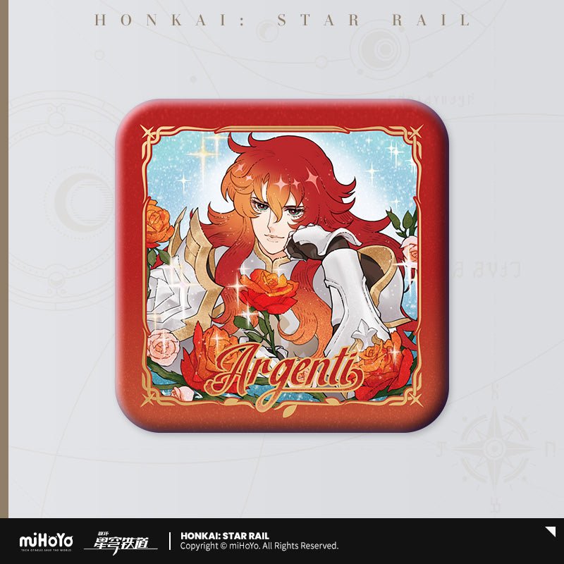 Rose Rider Star Honkai Star Rail Argenti Rose Rider Series Square Badge