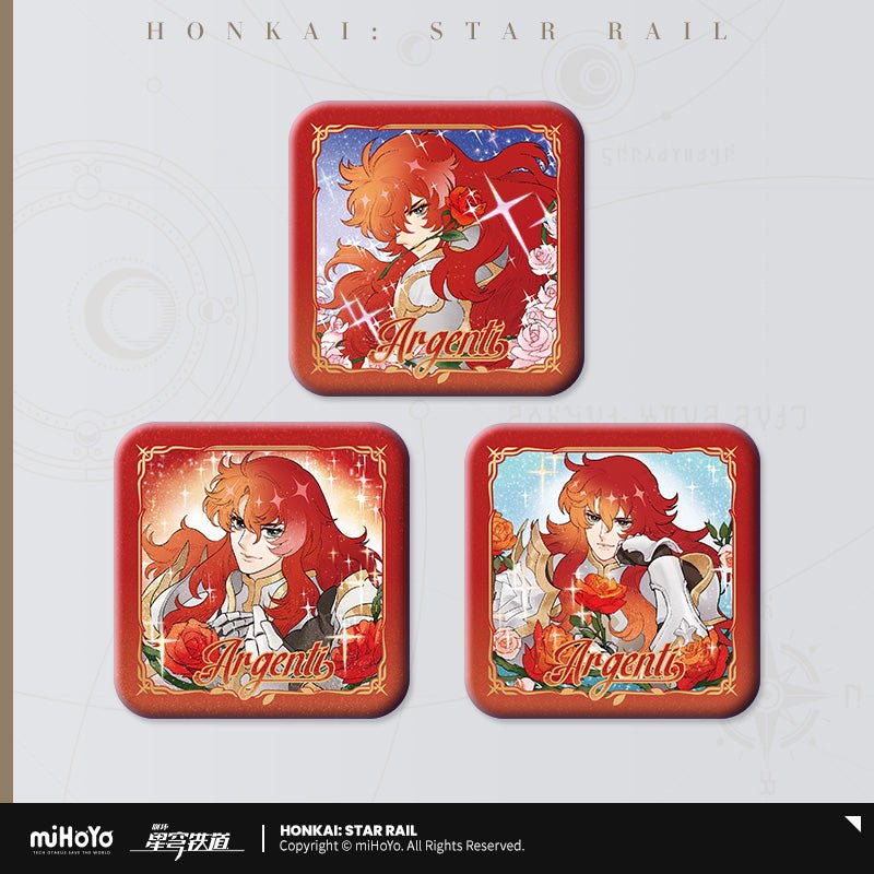 Rose Rider Star Honkai Star Rail Argenti Rose Rider Series Square Badge