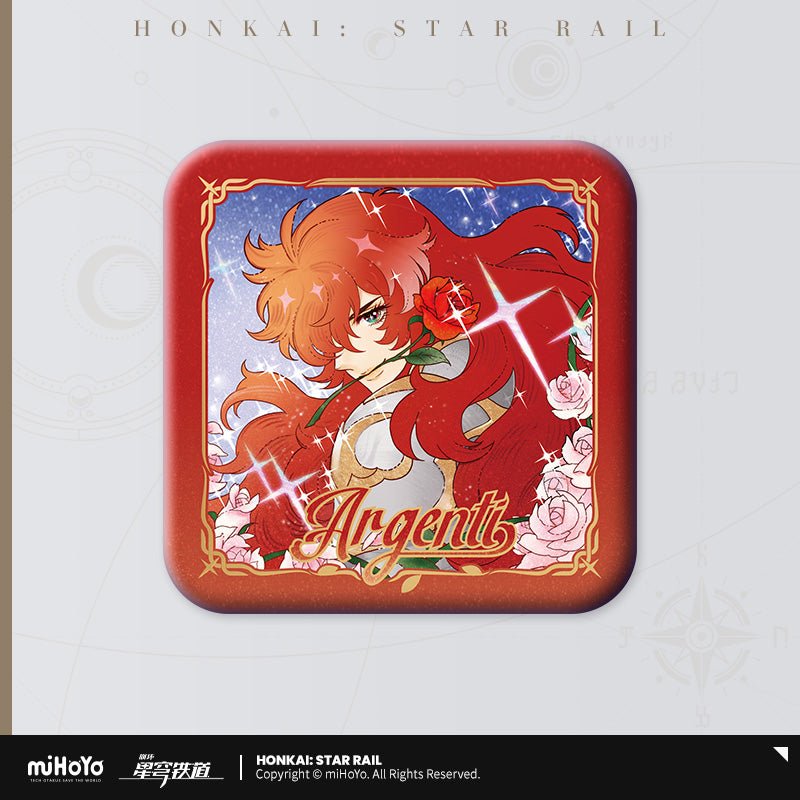 Rose Rider Star Honkai Star Rail Argenti Rose Rider Series Square Badge
