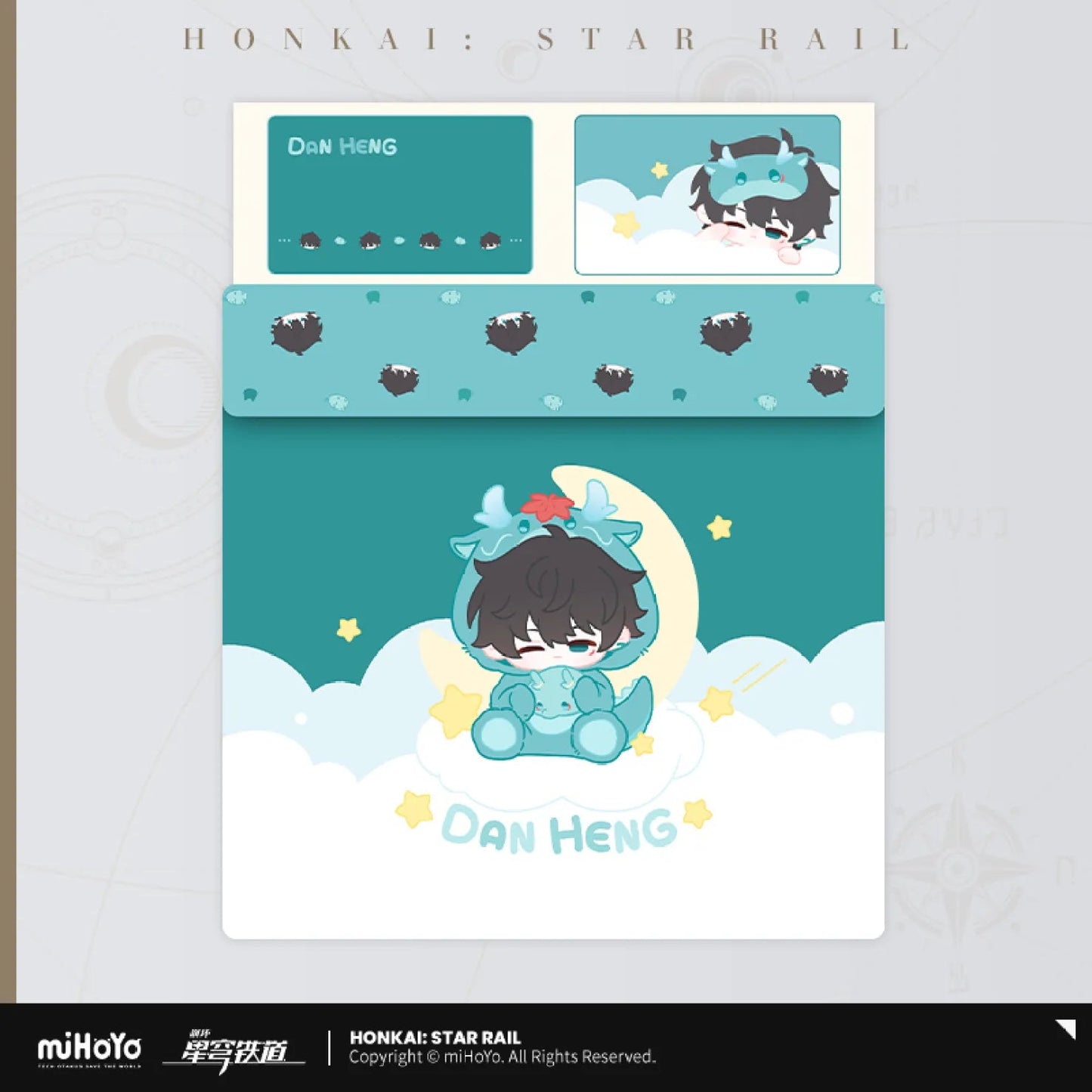 [OFFICIAL] Honkai Star Rail Boys Dormitory Chibi Series Home Bedding Set - Teyvat Tavern - Genshin Impact & Honkai Star Rail & 3Z Merch
