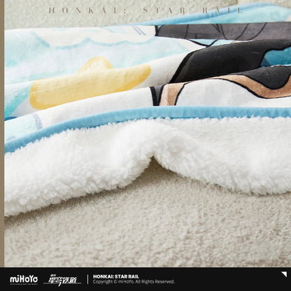 [OFFICIAL] Honkai Star Rail Boys Dormitory Chibi Series Home Plush Blanket - Teyvat Tavern - Genshin Impact & Honkai Star Rail & 3Z Merch