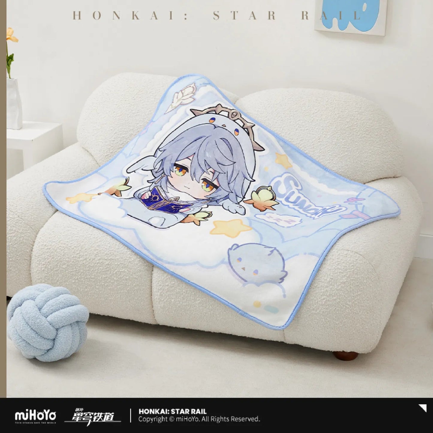 [OFFICIAL] Honkai Star Rail Boys Dormitory Chibi Series Home Plush Blanket - Teyvat Tavern - Genshin Impact & Honkai Star Rail & 3Z Merch