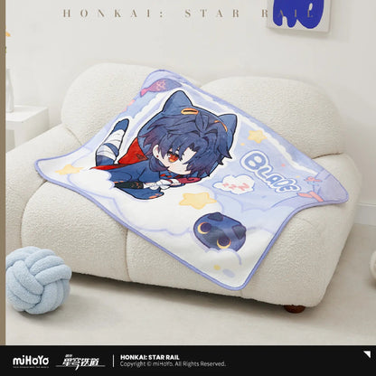 [OFFICIAL] Honkai Star Rail Boys Dormitory Chibi Series Home Plush Blanket - Teyvat Tavern - Genshin Impact & Honkai Star Rail & 3Z Merch