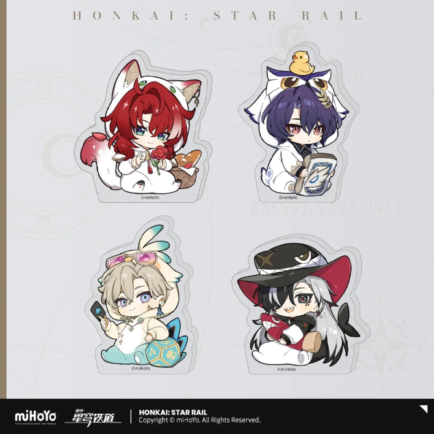 [OFFICIAL] Honkai Star Rail Boys Dormitory Chibi Series Mini Stand Figure - Teyvat Tavern - Genshin Impact & Honkai Star Rail & 3Z Merch
