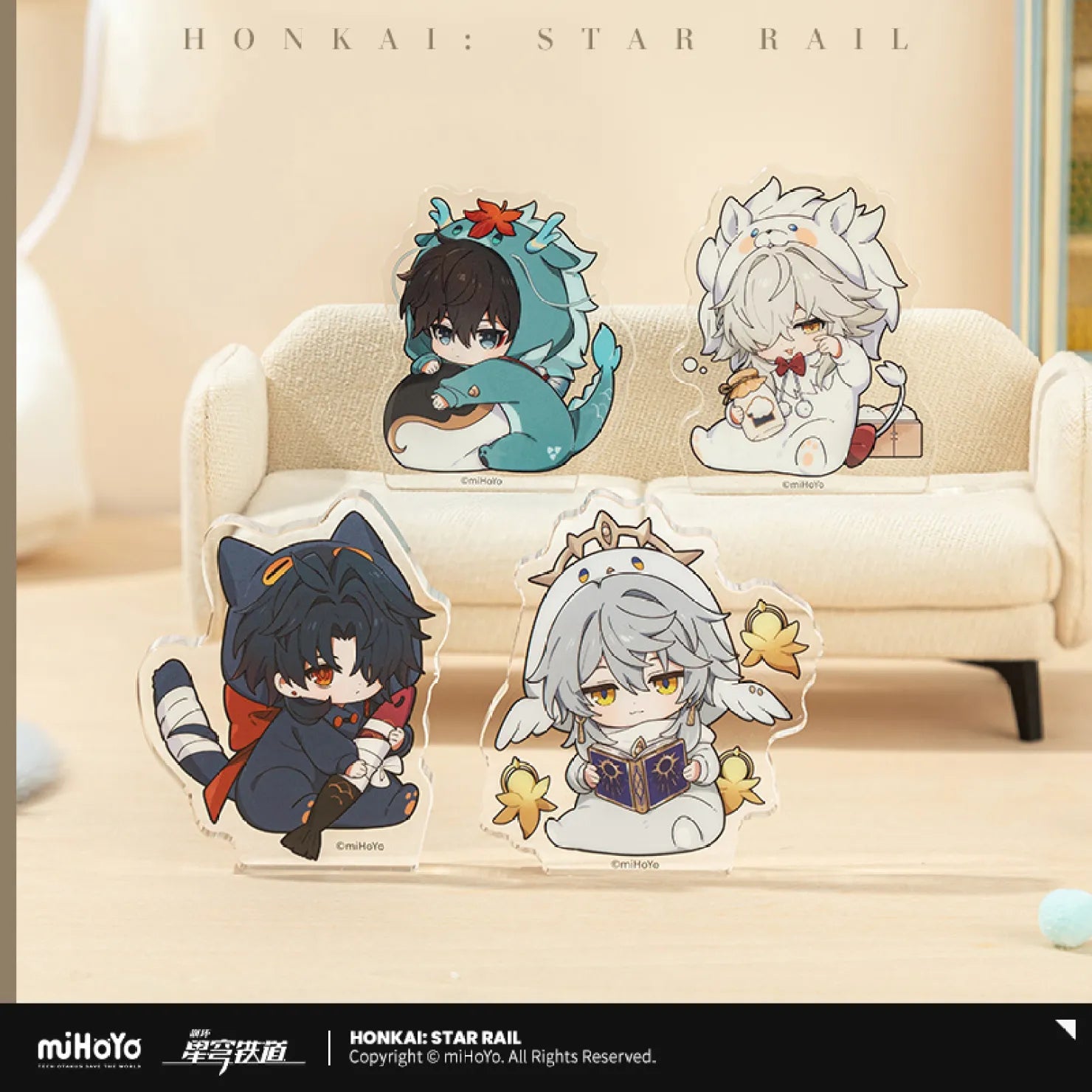 [OFFICIAL] Honkai Star Rail Boys Dormitory Chibi Series Mini Stand Figure - Teyvat Tavern - Genshin Impact & Honkai Star Rail & 3Z Merch