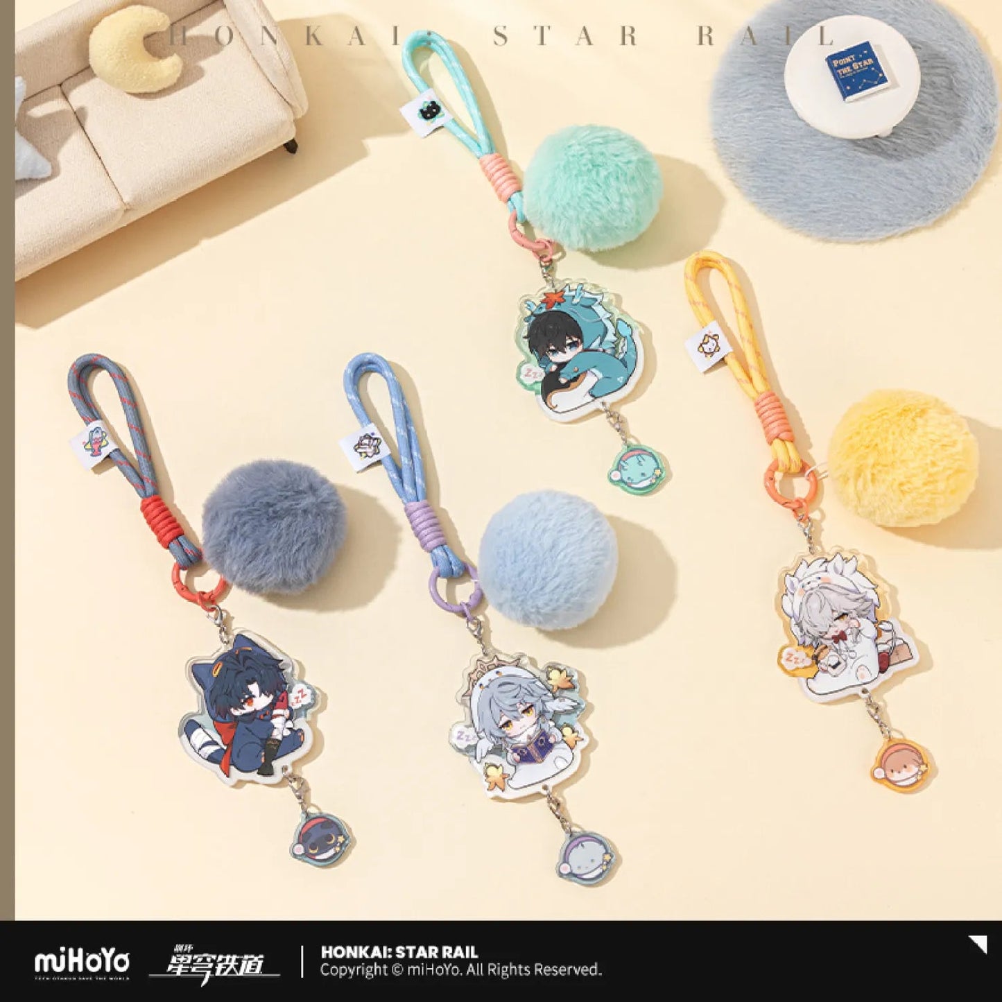 [OFFICIAL] Honkai Star Rail Boys Dormitory Chibi Series Pendant - Teyvat Tavern - Genshin Impact & Honkai Star Rail & 3Z Merch