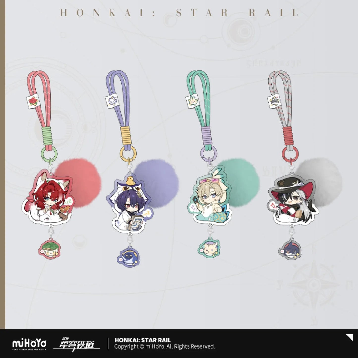 [OFFICIAL] Honkai Star Rail Boys Dormitory Chibi Series Pendant - Teyvat Tavern - Genshin Impact & Honkai Star Rail & 3Z Merch
