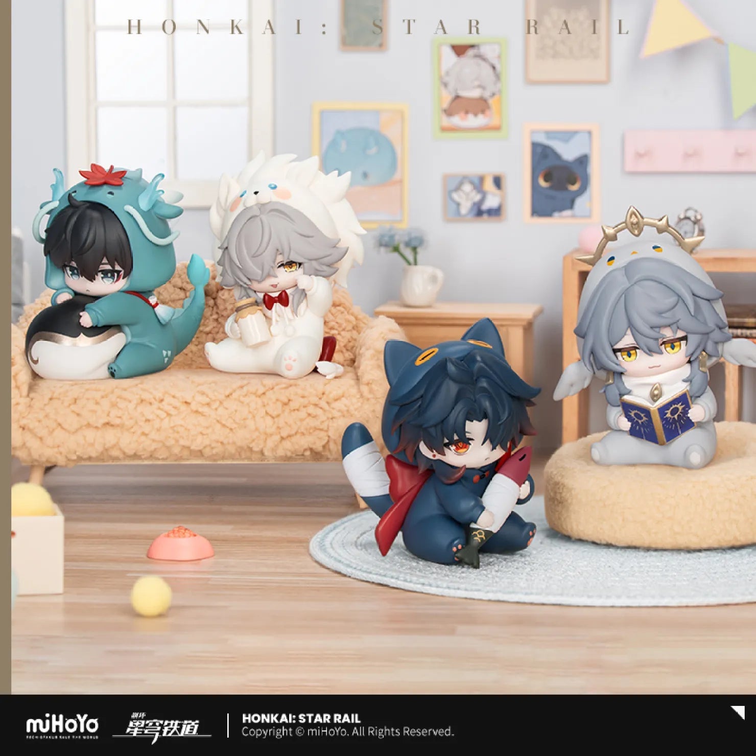 [OFFICIAL] Honkai Star Rail Boys Dormitory Series Chibi Figure Blind Box - Teyvat Tavern - Genshin Impact & Honkai Star Rail & 3Z Merch