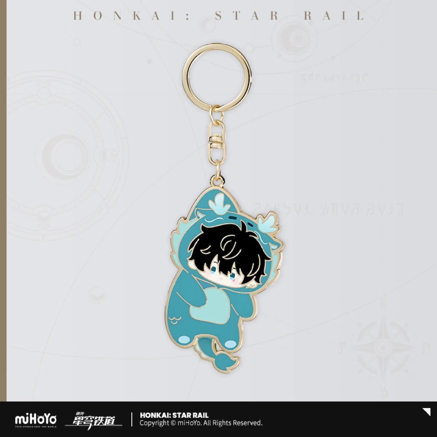 [OFFICIAL] Honkai Star Rail Boys Dormitory Series Chibi Metal Keychain - Teyvat Tavern - Genshin Impact & Honkai Star Rail & 3Z Merch