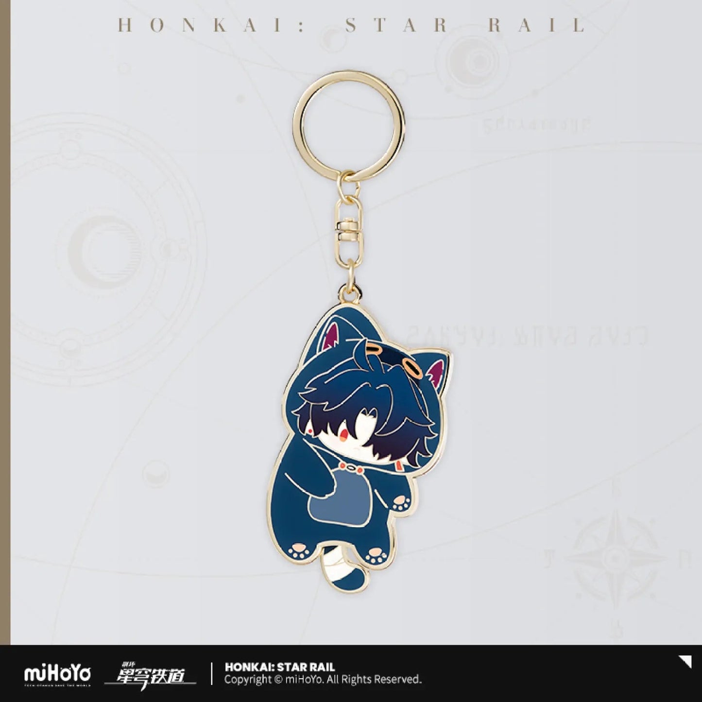 [OFFICIAL] Honkai Star Rail Boys Dormitory Series Chibi Metal Keychain - Teyvat Tavern - Genshin Impact & Honkai Star Rail & 3Z Merch