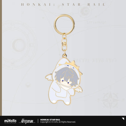 [OFFICIAL] Honkai Star Rail Boys Dormitory Series Chibi Metal Keychain - Teyvat Tavern - Genshin Impact & Honkai Star Rail & 3Z Merch