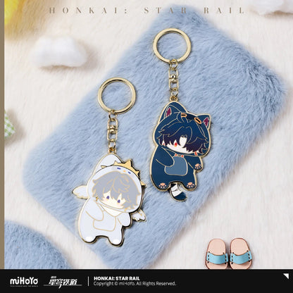 [OFFICIAL] Honkai Star Rail Boys Dormitory Series Chibi Metal Keychain - Teyvat Tavern - Genshin Impact & Honkai Star Rail & 3Z Merch