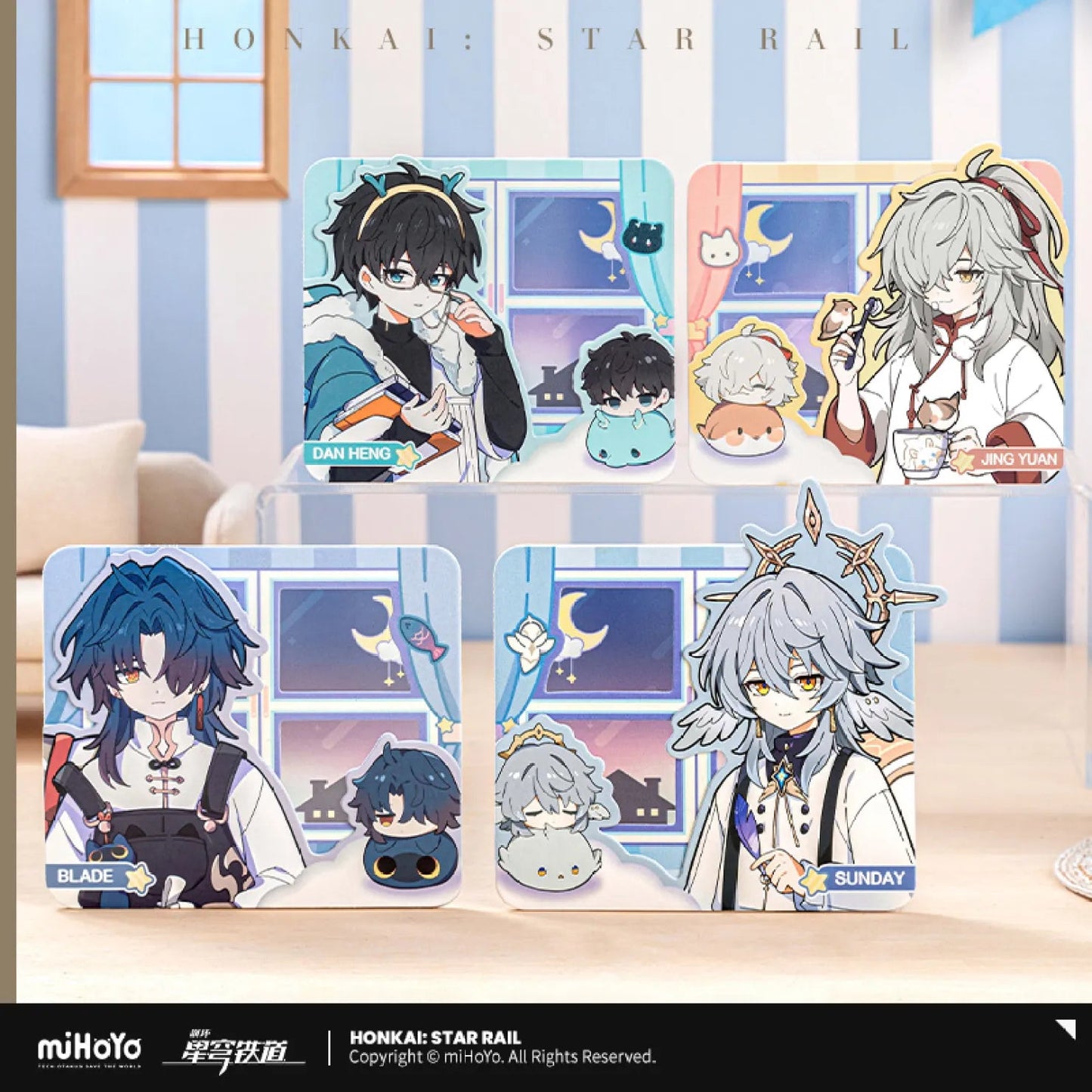 [OFFICIAL] Honkai Star Rail Boys Dormitory Series Collection Card Set - Teyvat Tavern - Genshin Impact & Honkai Star Rail & 3Z Merch