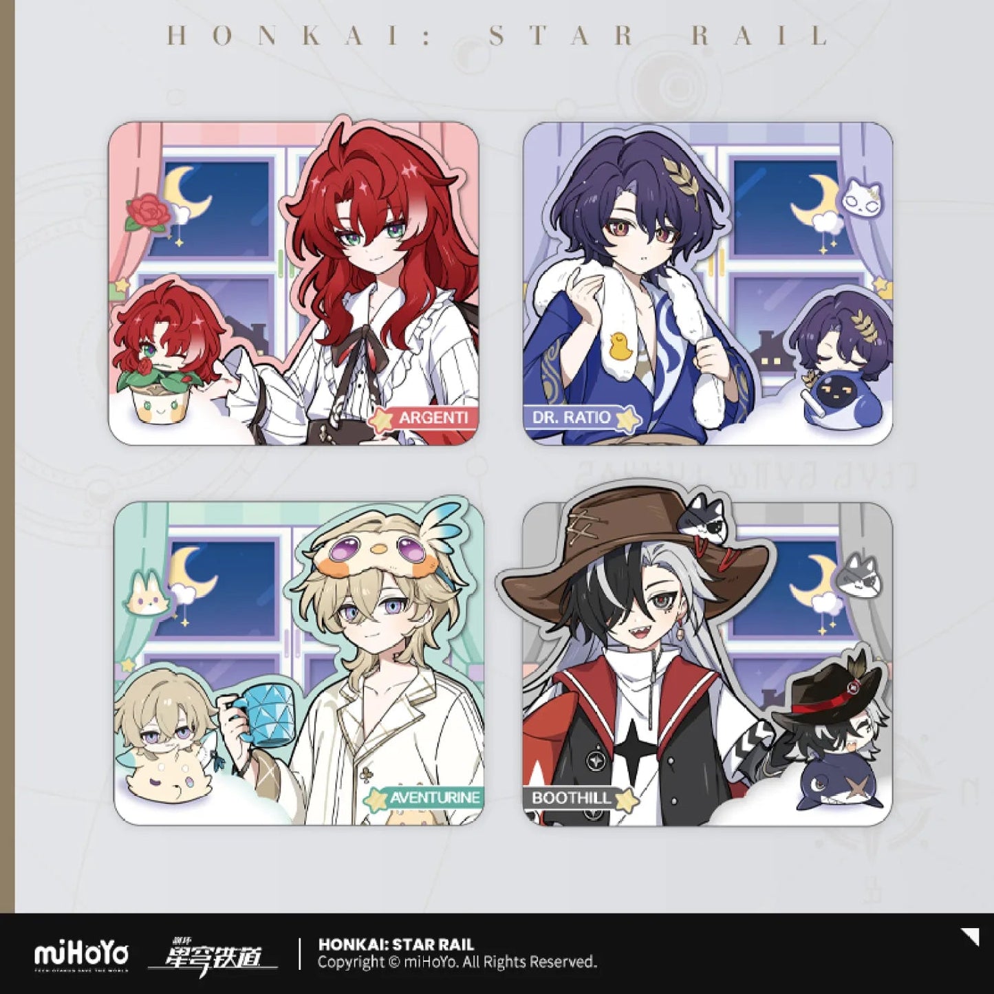 [OFFICIAL] Honkai Star Rail Boys Dormitory Series Collection Card Set - Teyvat Tavern - Genshin Impact & Honkai Star Rail & 3Z Merch