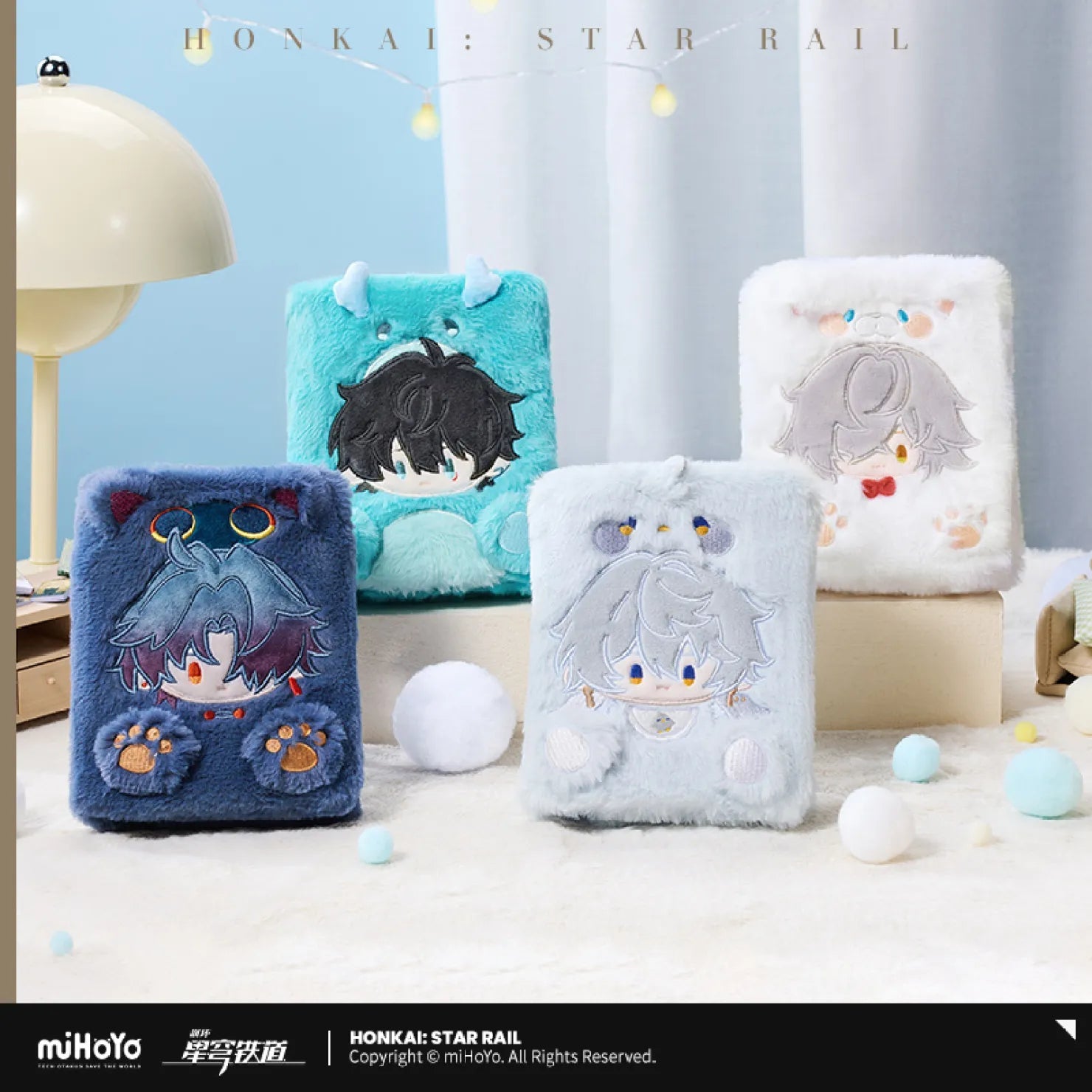 [OFFICIAL] Honkai Star Rail Boys Dormitory Series Plush Storage Album - Teyvat Tavern - Genshin Impact & Honkai Star Rail & 3Z Merch