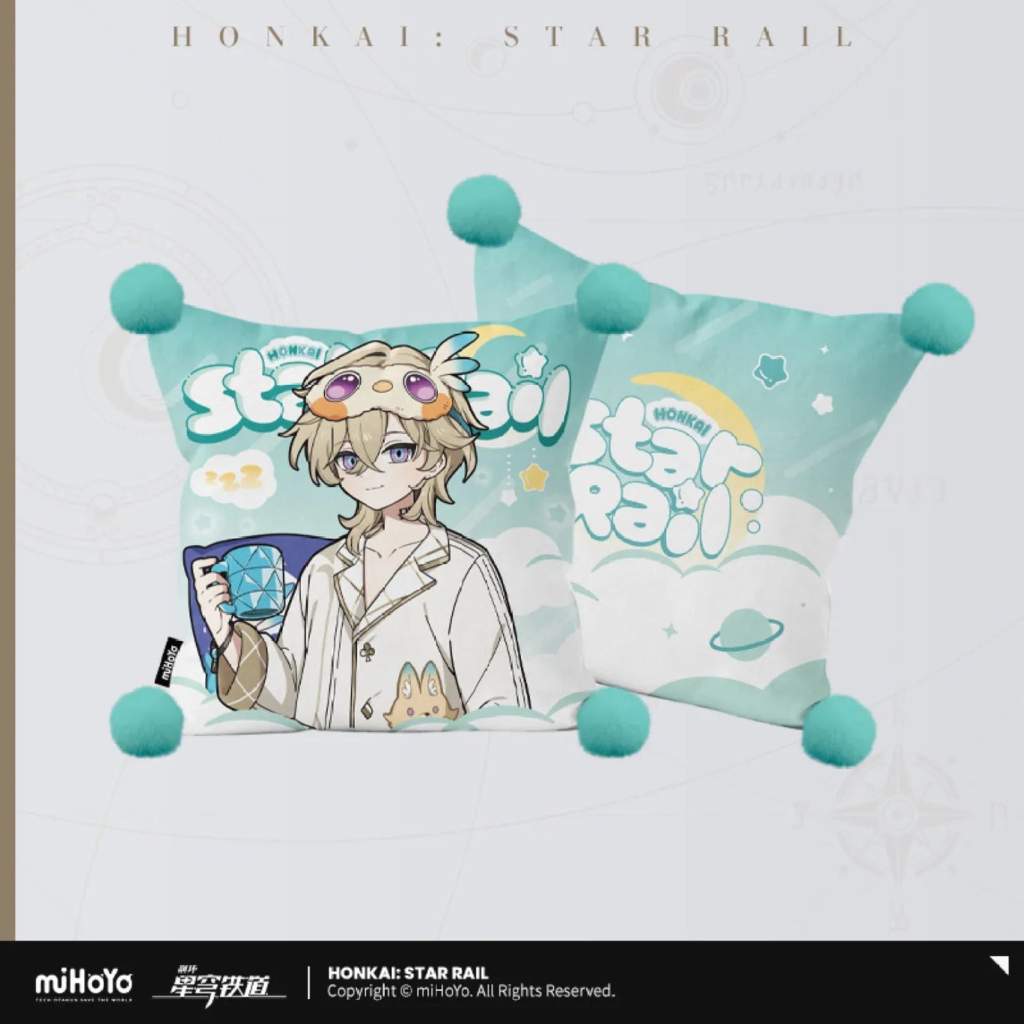 [OFFICIAL] Honkai Star Rail Boys Dormitory Series Throw Pillow - Teyvat Tavern - Genshin Impact & Honkai Star Rail & 3Z Merch