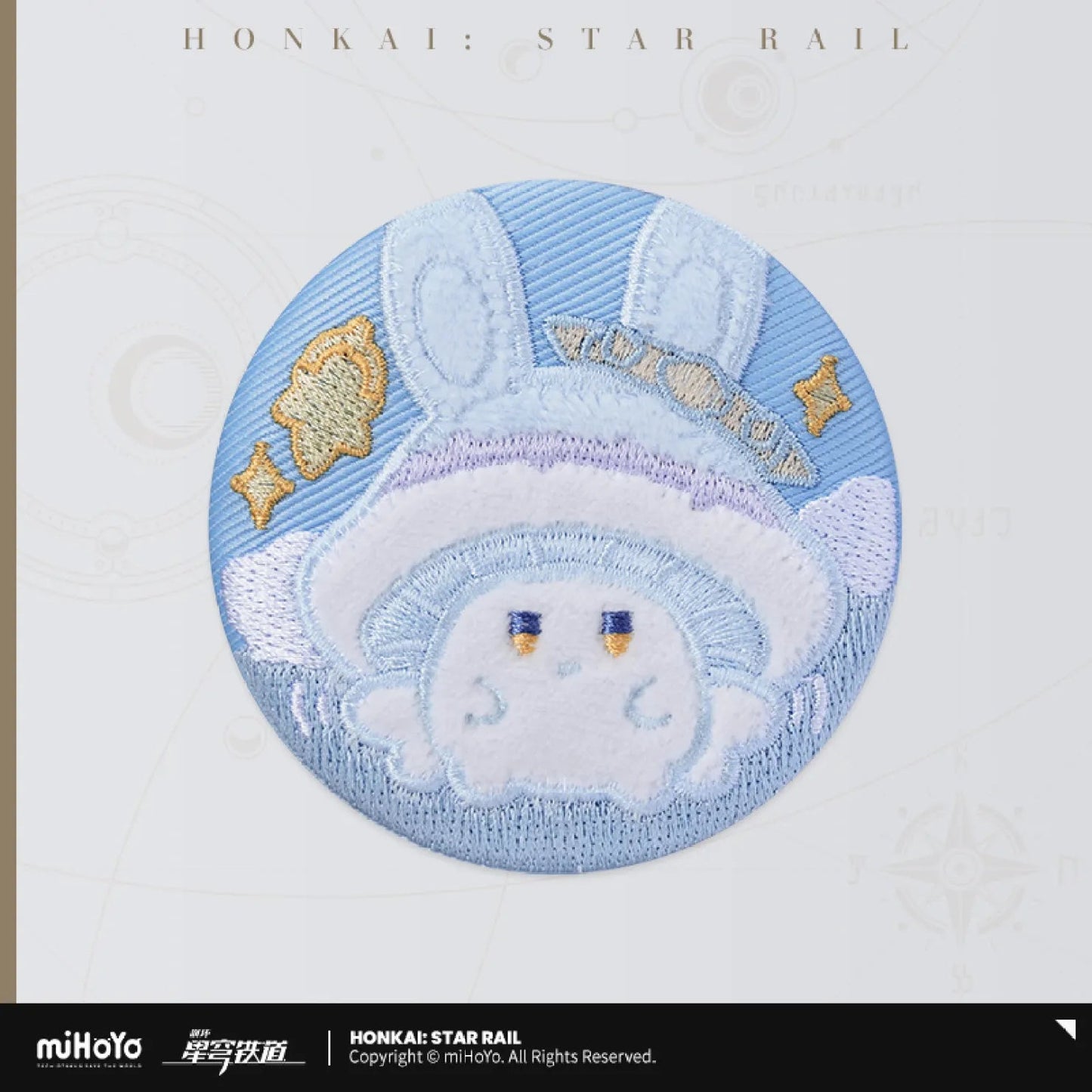 [OFFICIAL] Honkai Star Rail Bunny Mushroom & Mushroom Bunny Series Embroidered Badge - Teyvat Tavern - Genshin Impact & Honkai Star Rail & 3Z Merch