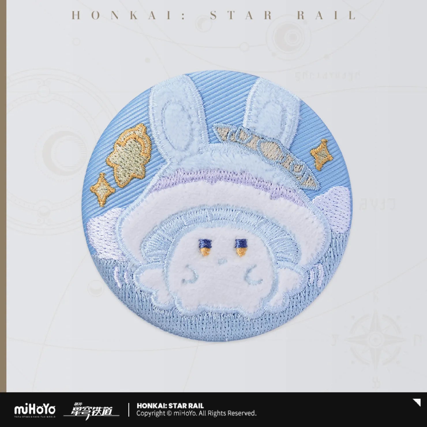 [OFFICIAL] Honkai Star Rail Bunny Mushroom & Mushroom Bunny Series Embroidered Badge - Teyvat Tavern - Genshin Impact & Honkai Star Rail & 3Z Merch