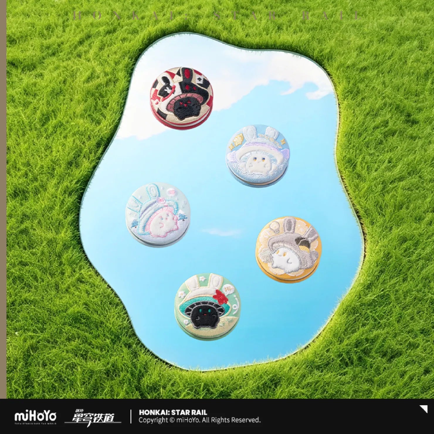 [OFFICIAL] Honkai Star Rail Bunny Mushroom & Mushroom Bunny Series Embroidered Badge - Teyvat Tavern - Genshin Impact & Honkai Star Rail & 3Z Merch