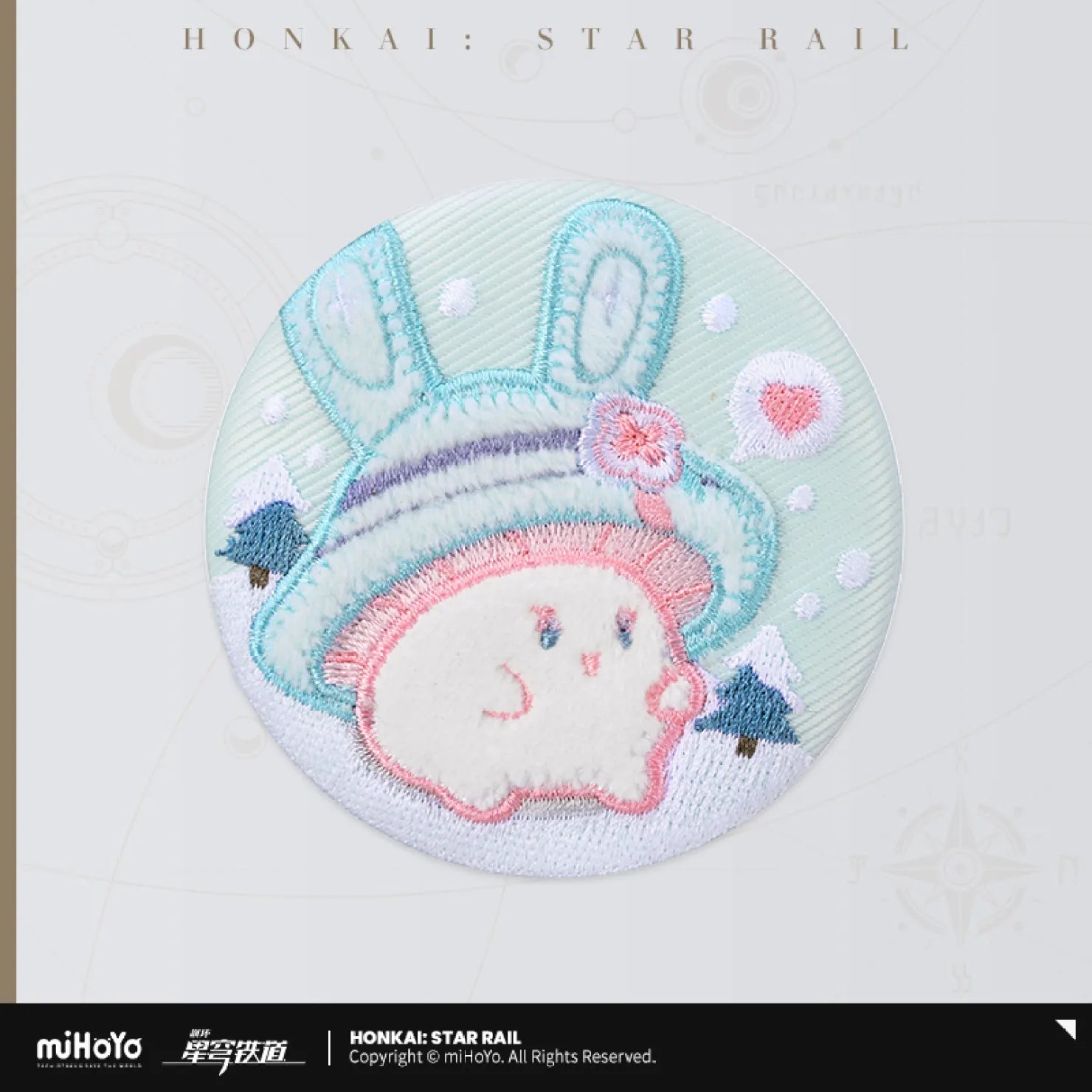 [OFFICIAL] Honkai Star Rail Bunny Mushroom & Mushroom Bunny Series Embroidered Badge - Teyvat Tavern - Genshin Impact & Honkai Star Rail & 3Z Merch