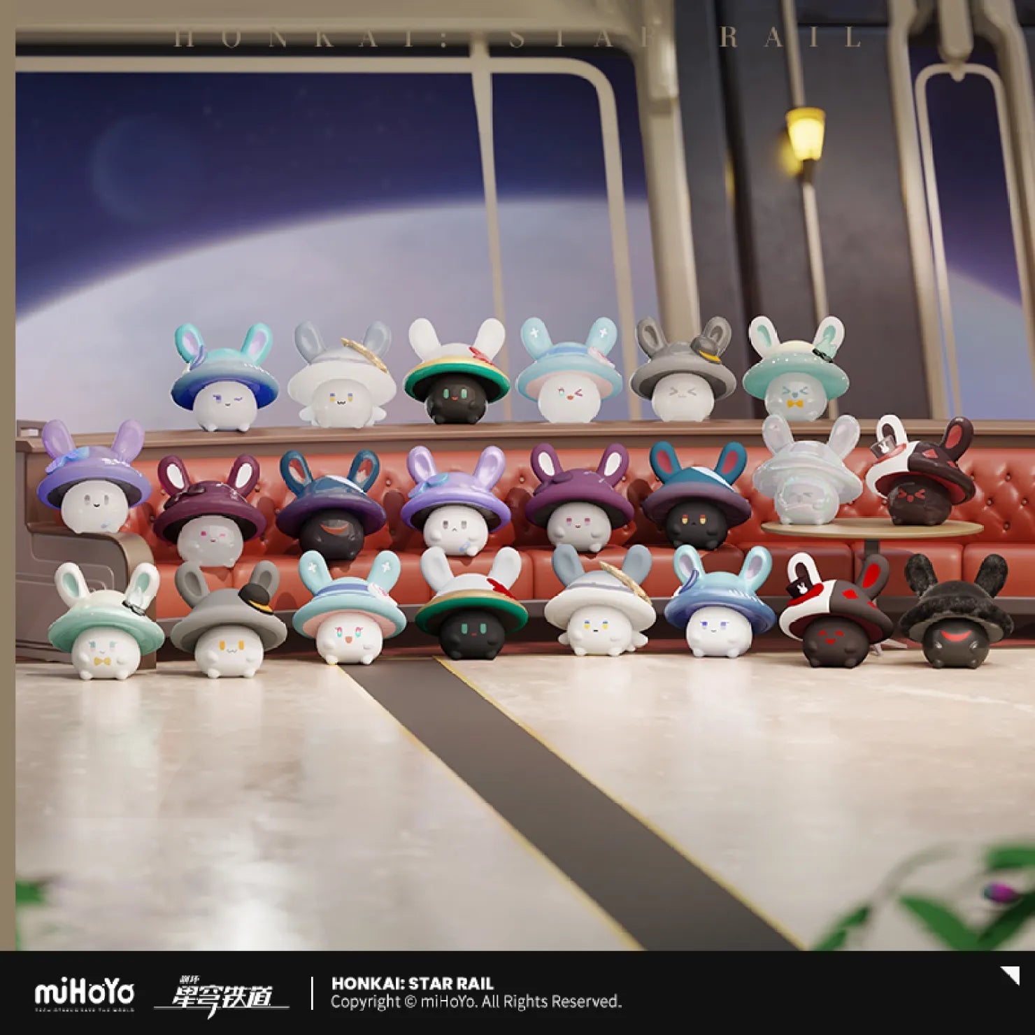 [OFFICIAL] Honkai Star Rail Bunny Mushroom & Mushroom Bunny Series Mini Figure Blind Bag - Teyvat Tavern - Genshin Impact & Honkai Star Rail & 3Z Merch
