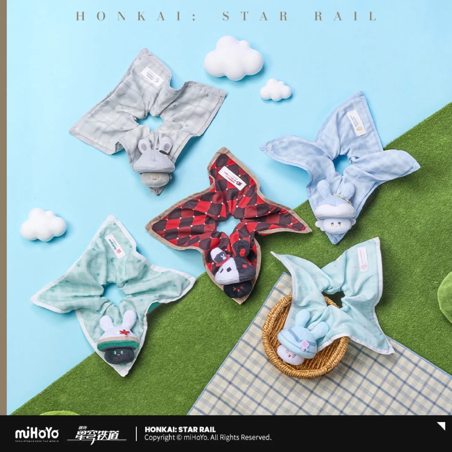 [OFFICIAL] Honkai Star Rail Bunny Mushroom & Mushroom Bunny Series Plush Scrunchie - Teyvat Tavern - Genshin Impact & Honkai Star Rail & 3Z Merch